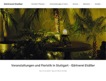 Tablet Screenshot of gaertnerei-elsaesser.de